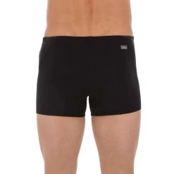 MAILLOT DE BAIN HOMME BOXER 500 FIT NOIR DASH GRIS -Nager NABAIJI maillot de bain homme boxer 500 fit noir dash gris 7