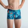 Maillot De Bain Natation Garçon - Boxer 100 Kibelt - All Yuka Turquoise -Nager NABAIJI maillot de bain natation garcon boxer 100 kibelt all yuka turquoise