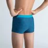 Maillot De Bain Natation Garçon - Boxer 100 Kibelt - Chin Bleu - Avec Boucle -Nager NABAIJI maillot de bain natation garcon boxer 100 kibelt chin bleu avec boucle