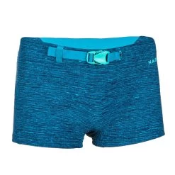 Maillot De Bain Natation Garçon - Boxer 100 Kibelt - Chin Bleu - Avec Boucle -Nager NABAIJI maillot de bain natation garcon boxer 100 kibelt chin bleu avec boucle 4