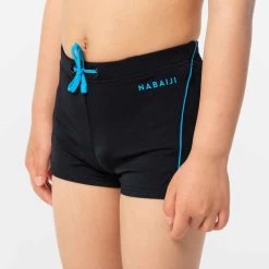 Maillot De Bain Natation Garçon - Boxer 100 Plus - Noir -Nager NABAIJI maillot de bain natation garcon boxer 100 plus noir 10