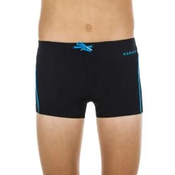 Maillot De Bain Natation Garçon - Boxer 100 Plus - Noir -Nager NABAIJI maillot de bain natation garcon boxer 100 plus noir 7