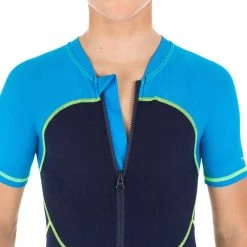 Combinaison Natation Garçon - Shorty Swim 100 - Bleu -Nager NABAIJI maillot de bain natation garcon shortyswim 100 bleu 4