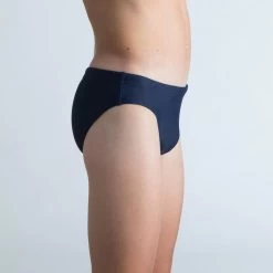 Maillot De Bain Natation Garçon - Slip 100 Basic - Bleu Marine -Nager NABAIJI maillot de bain natation garcon slip 100 basic bleu marine 2