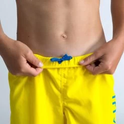 Maillot De Bain Natation Garçon - Swimshort 100 Basic - Jaune -Nager NABAIJI maillot de bain natation garcon swimshort 100 basic jaune 3