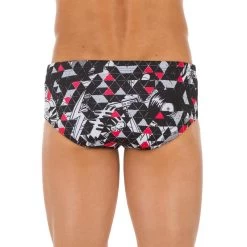 MAILLOT DE BAIN NATATION HOMME BANDEAU 900 ALL ROCKI ROUGE -Nager NABAIJI maillot de bain natation homme bandeau 900 all rocki rouge 2