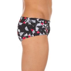 MAILLOT DE BAIN NATATION HOMME BANDEAU 900 ALL ROCKI ROUGE -Nager NABAIJI maillot de bain natation homme bandeau 900 all rocki rouge 3