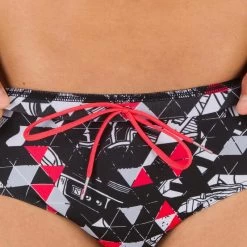 MAILLOT DE BAIN NATATION HOMME BANDEAU 900 ALL ROCKI ROUGE -Nager NABAIJI maillot de bain natation homme bandeau 900 all rocki rouge 4