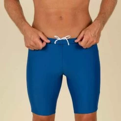 Maillot De Bain Natation Homme - Jammer 100 Basic - Bleu -Nager NABAIJI maillot de bain natation homme jammer 100 basic bleu 4