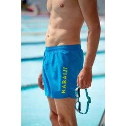 Short De Bain Natation Homme - Swimshort 100 Basic - Bleu -Nager NABAIJI maillot de bain natation homme swimshort 100 basic bleu 1