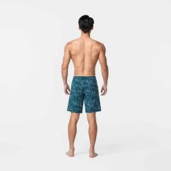 Short De Bain Natation Homme - Swimshort 100 Long - Bana Turquoise Bleu Marine -Nager NABAIJI maillot de bain natation homme swimshort 100 long tex kaki 6
