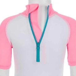 Combinaison De Natation Anti UV Bébé / Enfant Manches Courtes Rose Imprimé 12 Combinaison De Natation Anti UV Bébé / Enfant Manches Courtes Rose Imprimé -Nager NABAIJI maillot de bain shorty anti uv bebe manches courtes blanc bleu et rose imprime 3