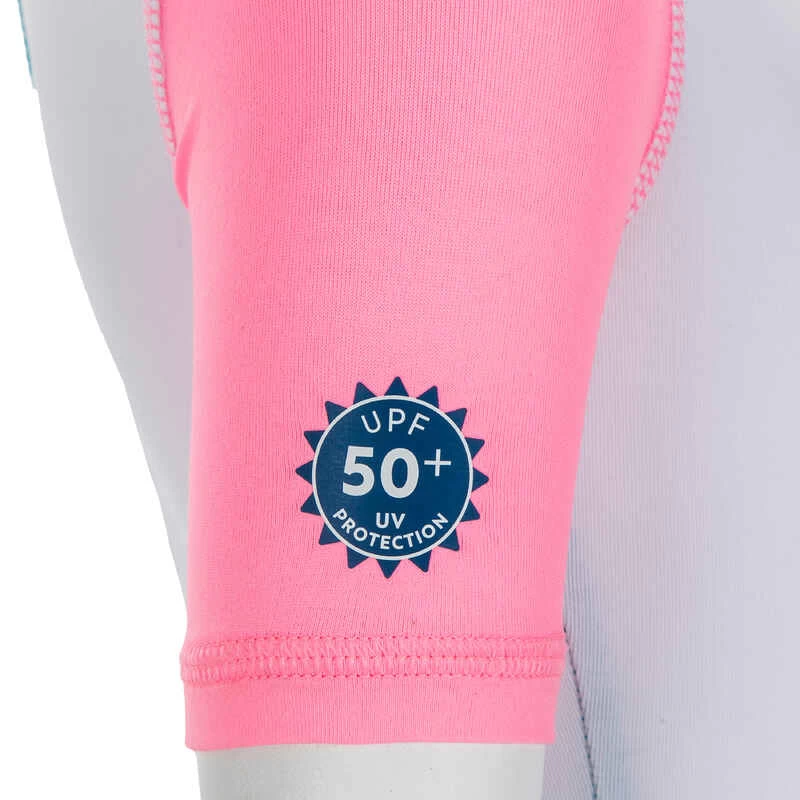 Combinaison De Natation Anti UV Bébé / Enfant Manches Courtes Rose Imprimé 7 Combinaison De Natation Anti UV Bébé / Enfant Manches Courtes Rose Imprimé – Image 5