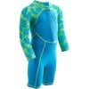 Maillot De Bain Shorty Swim Bébé Manches Longues Imprimé Bleu