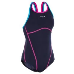 Maillot De Bain Une Pièce De Natation Fille Kamiye + Bleu -Nager NABAIJI maillot de bain une piece de natation fille kamiye bleu 3