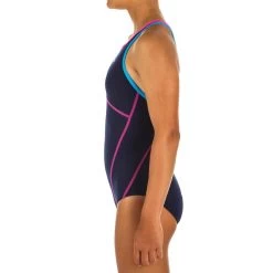 Maillot De Bain Une Pièce De Natation Fille Kamiye + Bleu -Nager NABAIJI maillot de bain une piece de natation fille kamiye bleu 4