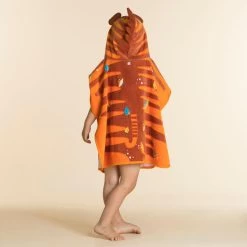 Poncho De Bain Coton Bébé - Tigre Orange-Marron 9 Poncho De Bain Coton Bébé - Tigre Orange-Marron -Nager NABAIJI poncho de bain coton bebe tigre orange marron 3