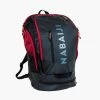 Sac A Dos Natation 40L 900 Noir Rouge -Nager NABAIJI sac a dos natation 40 l 900 noir gris