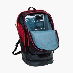 Sac A Dos Natation 40L 900 Noir Rouge -Nager NABAIJI sac a dos natation 40 l 900 noir gris 5
