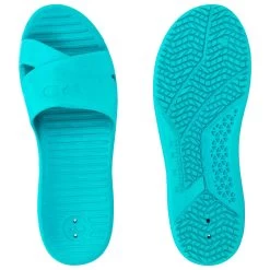 Sandale Claquette Piscine Femme SLAP 100 BASIC Bleu Mer 7 Sandale Claquette Piscine Femme SLAP 100 BASIC Bleu Mer -Nager NABAIJI sandale claquette piscine femme slap 100 basic bleu mer 1