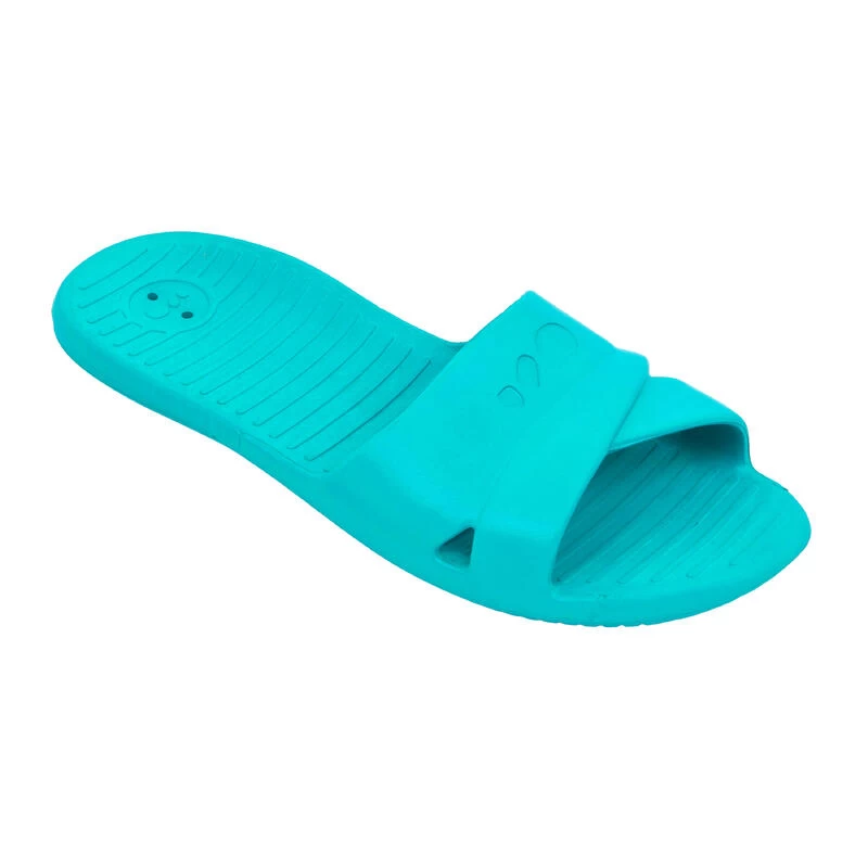 Sandale Claquette Piscine Femme SLAP 100 BASIC Bleu Mer 6 Sandale Claquette Piscine Femme SLAP 100 BASIC Bleu Mer – Image 4