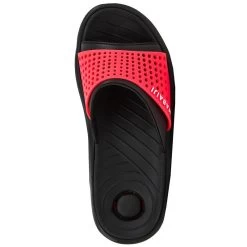 Sandale Claquette Piscine Femme SLAP900 Noir Corail -Nager NABAIJI sandale claquette piscine femme slap900 noir corail 1
