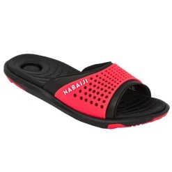Sandale Claquette Piscine Femme SLAP900 Noir Corail -Nager NABAIJI sandale claquette piscine femme slap900 noir corail 4