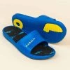 Sandale Claquette Piscine Enfant SLAP 500 PRINT Croco Bleu Noir -Nager NABAIJI sandale de piscine enfant slap 500 derby blanc noir