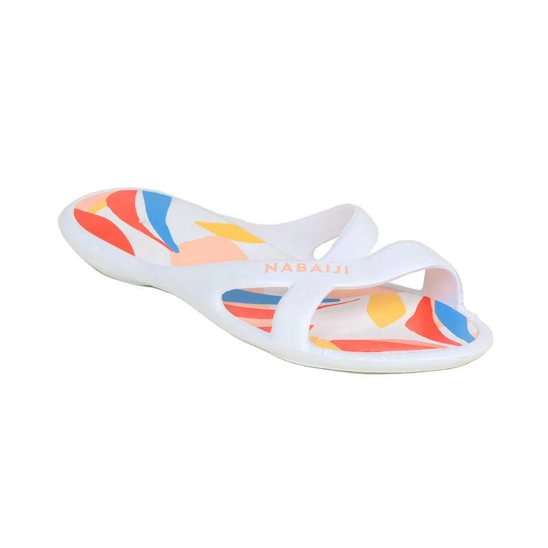 Sandales De Piscine Femme - Slap 500 - Lea Blanc Beige 3 Sandales De Piscine Femme - Slap 500 - Lea Blanc Beige