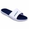 Sandales De Piscine Homme - Slap 500 - Blanc Bleu -Nager NABAIJI sandales de piscine homme slap 500 blanc bleu
