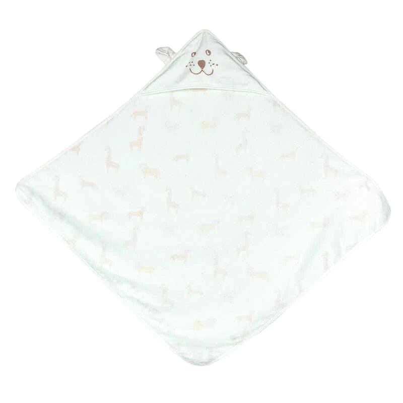 Serviette De Bain En Coton Pour Bébé Imprimé SAVANE Avec Capuche 7 Serviette De Bain En Coton Pour Bébé Imprimé SAVANE Avec Capuche – Image 5