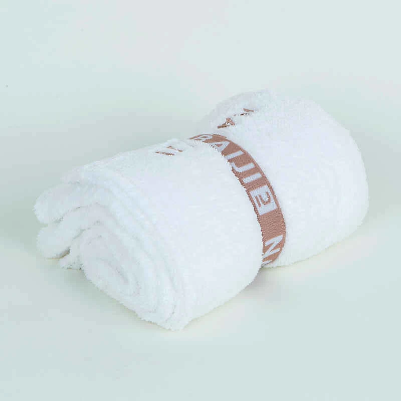 Serviette De Bain Microfibre Ultra Douce Blanc Taille L 80 X 130 Cm 4 Serviette De Bain Microfibre Ultra Douce Blanc Taille L 80 X 130 Cm – Image 2