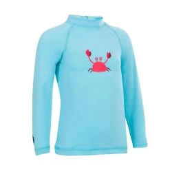 T-shirt Anti UV Bébé Manches Longues Bleu