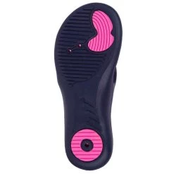 Tong Femme Piscine TONGA 500 Print Lay Bleu Rose -Nager NABAIJI tongs de piscine femme tonga 500 chev blanc 2